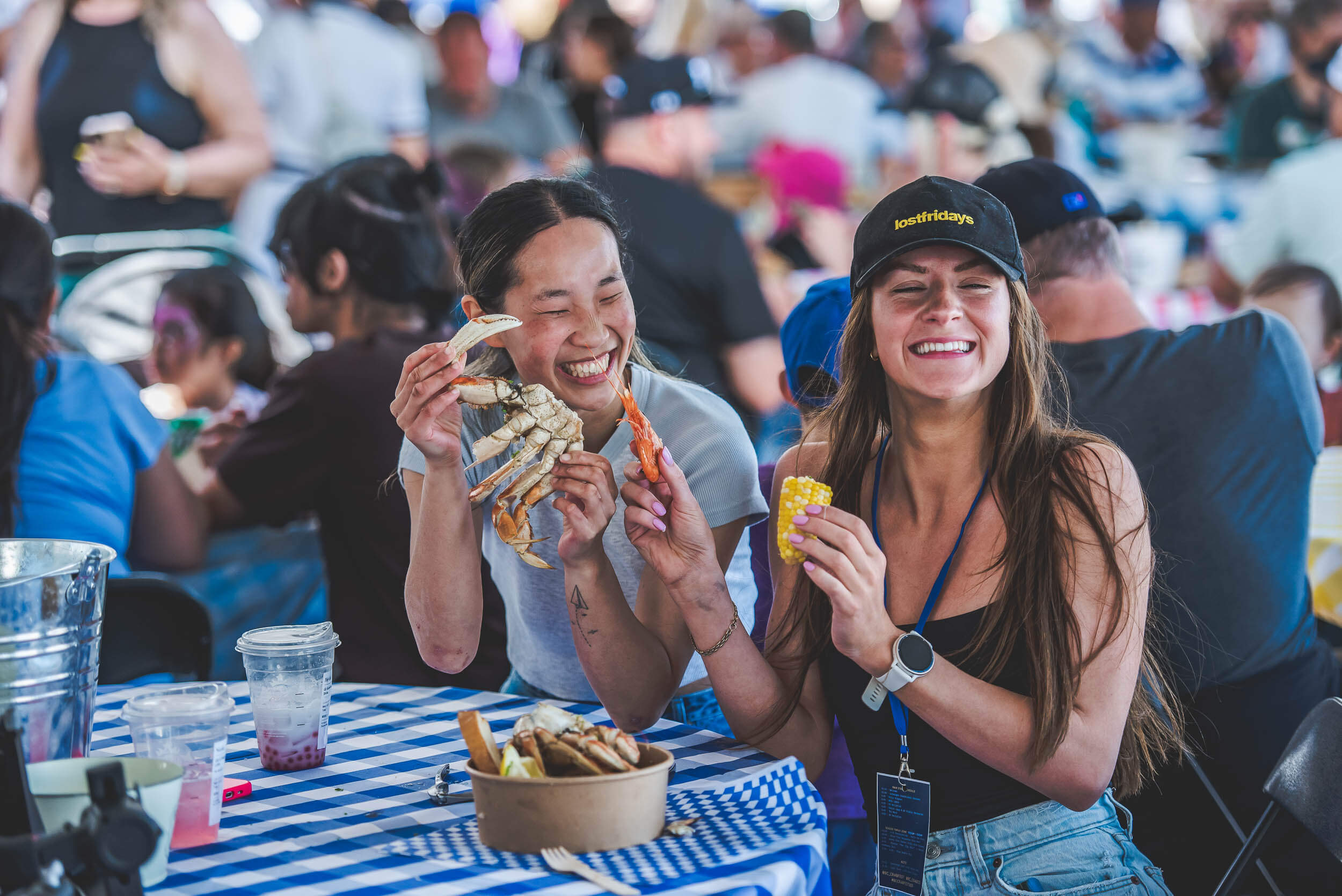 Festival atmosphere at BC CrabFest