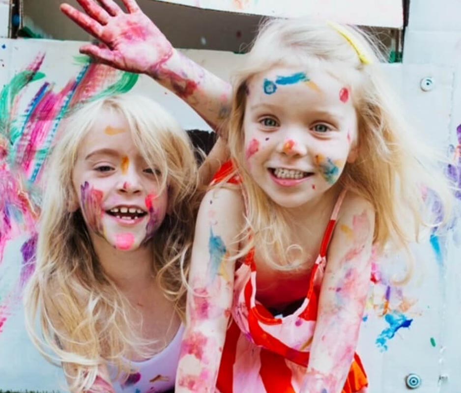 Children playing at the Seaside Family Zone at BC CrabFest, Ship Point Victoria